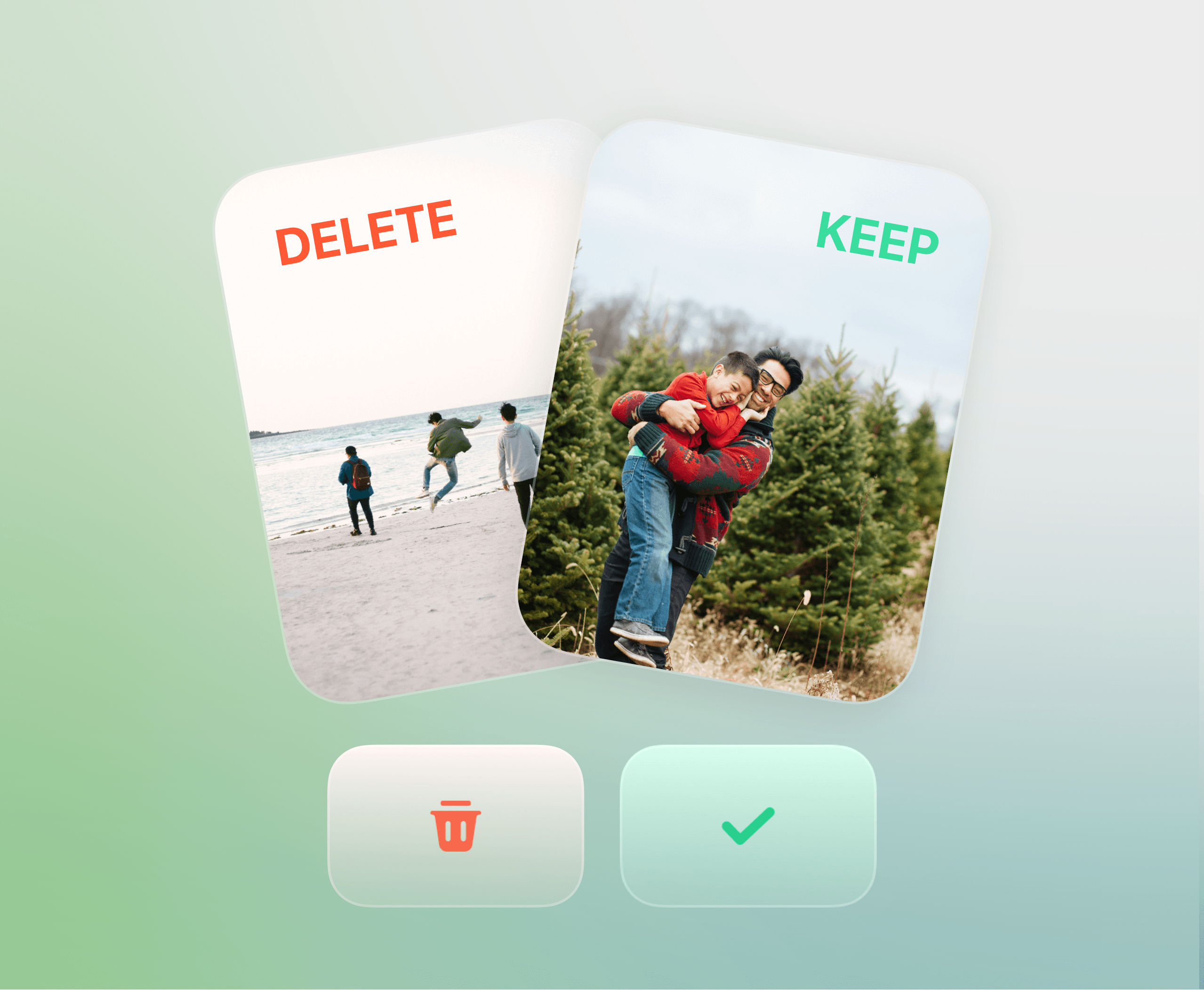 SwipeNow quick photo cleanup with swipe left to delete on iPhone